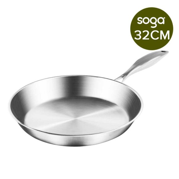 SOGA 32cm Stainless Steel Fry Pan - Picture 10 of 15
